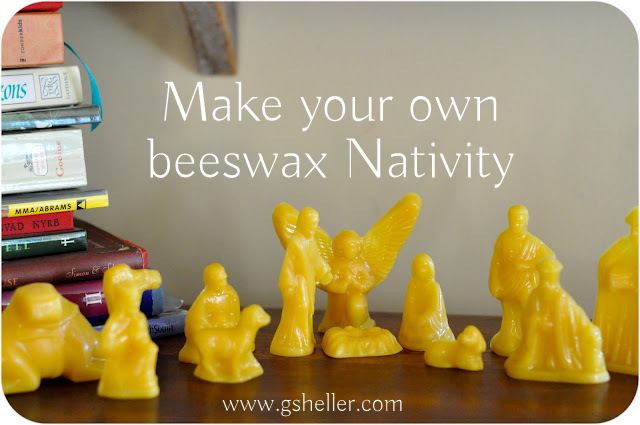 make your own beeswax Nativity