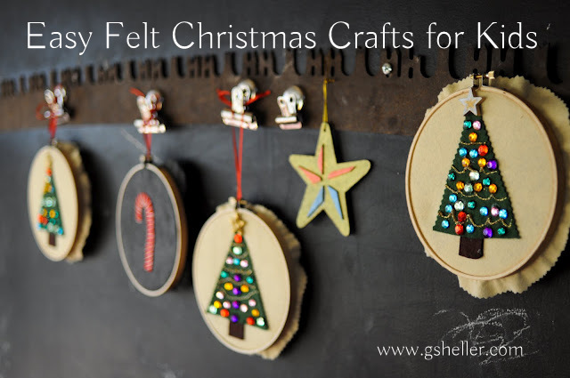 felt Christmas crafts for kids
