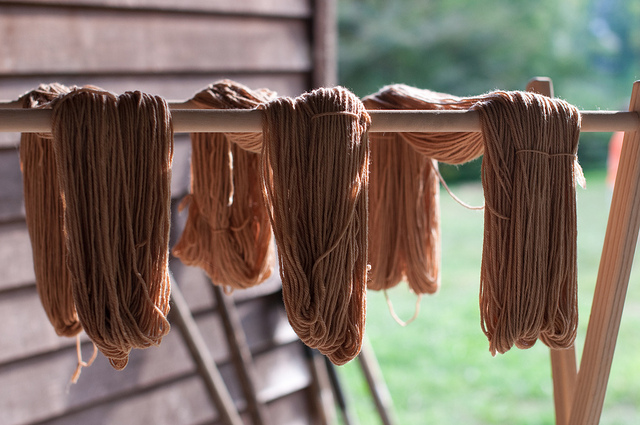 dyeing yarn with dock seed