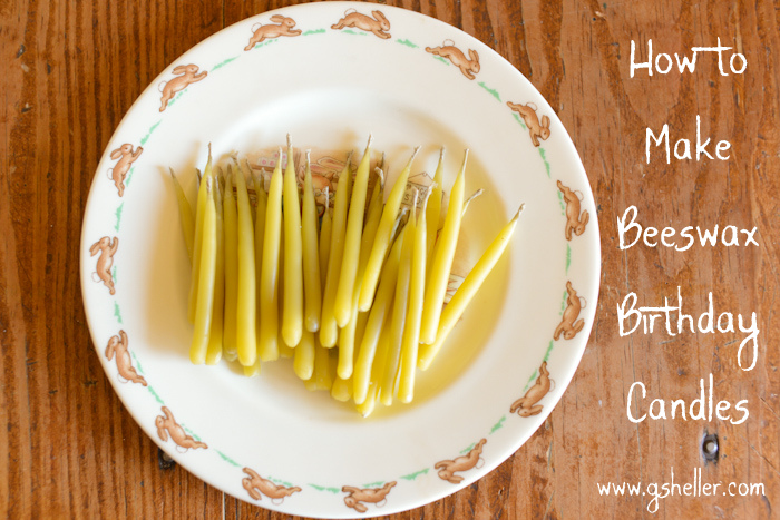 How to make beeswax birthday candles