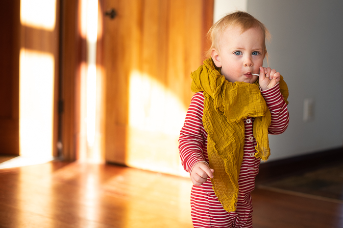 naturally dyed scarf